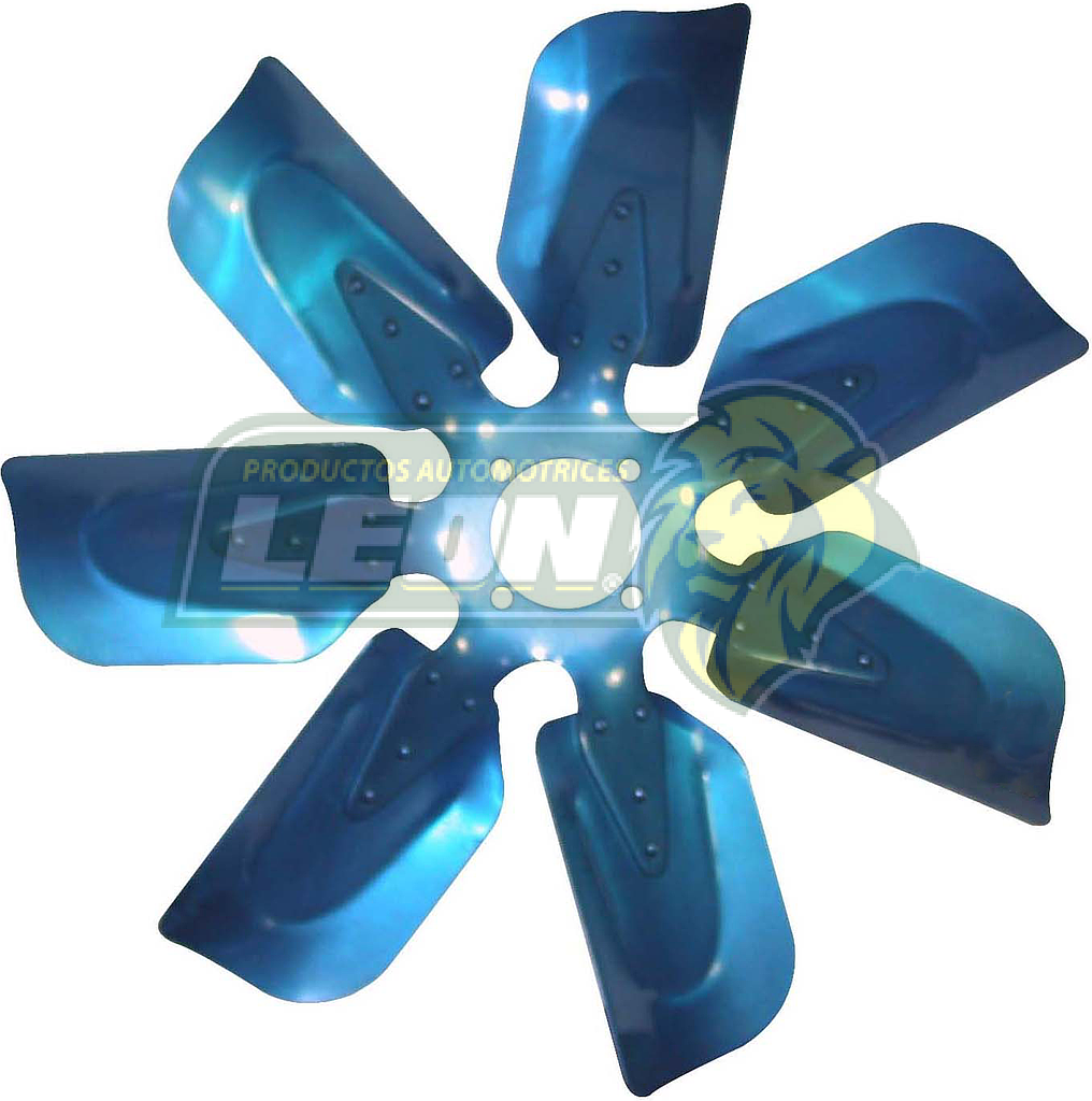 VENTILADOR ALUMINIO POLEA TERMICA FORD 7 ASPAS