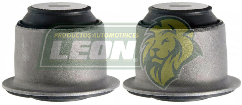 BUJE HORQUILLA SUSPENSION NISSAN PLATINA, RENAULT CLIO INFERIOR (CENTRO REDONDO) (JGO. c/2 pz.) LEON