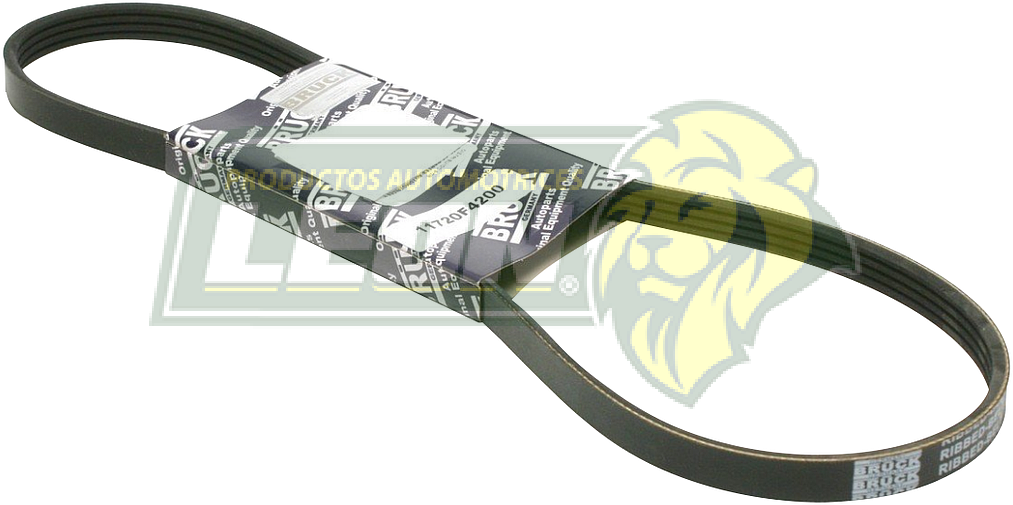 BANDA POLY-V ALT. NISSAN TSURU III 92-04 16V. DIR. STD. S-A/A (4PK910, K040358) BRUCK