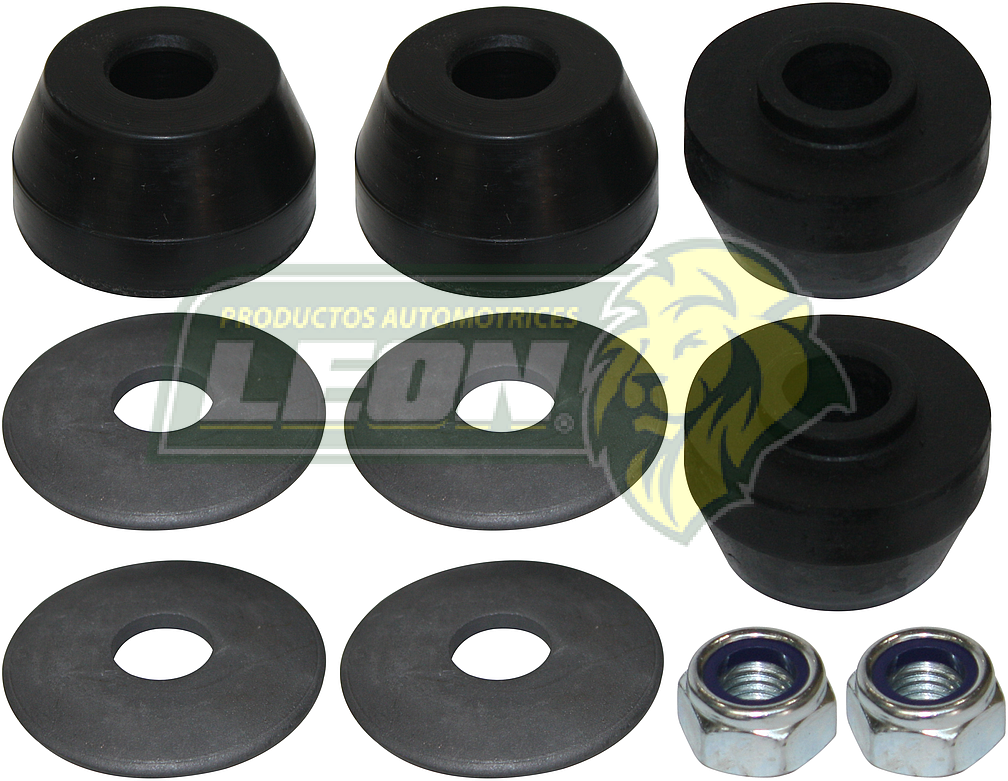 GOMA TIRANTE SUSPENSION CHRYSLER CIRRUS 95-06, DODGE STRATUS 95-06 TRASERA (JGO. c/10 pz.) LEON