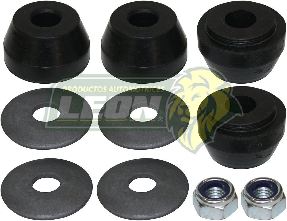 GOMA TIRANTE SUSPENSION CHRYSLER PT CRUISER 01-10, DODGE NEON 95-05 TRASERA (JGO. c/10 pz.) LEON