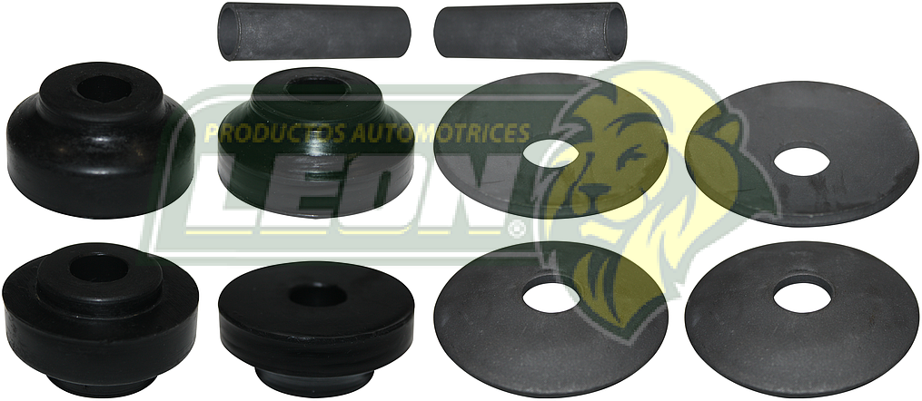 GOMA TIRANTE SUSPENSION CHRYSLER ARIES 81-88, CARAVAN 84-90, DART K 82-88, EUROPA 82-88, GRAND CARAVAN 84-90, GRAND VOYAGER 84-90, LEBARON 82-88, MAGNUM 82-88, NEW YORKER 82-88, VOLARE 82-88, VOYAGER 84-90, USA  CHRYSLER DAYTONA 84-88, E CLASS 83-84, EXECUTIVE LIMOUSINE 1985, EXECUTIVE SEDAN 83-84, LASER 84-86, TC MASERATI 89-91, TOWN COUNTRY 85-90, DODGE 400 82-83, 600 83-84, ARIES 81-89, CHARGER 83-87, DAYTONA  84-88, LANCER 85-88, MINI RAM 84-88, OMNI 78-90, RAMPAGE 1984, SHADOW 87-88, PLYMOUNTH CARAVELLE 84-88, HORIZON 78-90, RELAINT 81-89, SCAMP 1983, SUNDANCE 87-89, TC3 81-82, TURISMO 83-87, TURISMO 2.2 83-86 (56210) (JGO. c/10 pz.) LEON