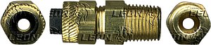 CONEXION PARA TUBERIA POLY-V CONECTOR MACHO ØE DE TUBO: 3/8 R. RECTA V-1: 1/2-24H R. NPTF V-2: 3/8-18H