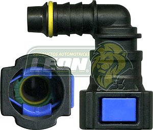 CONECTOR FILTRO GASOLINA 90° ØI1: 10.0 mm ØI2: 6.5 mm