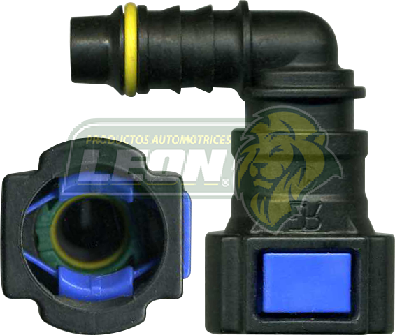 CONECTOR FILTRO GASOLINA 90° ØI1: 10.0 mm ØI2: 6.5 mm