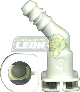 CONECTOR FILTRO GASOLINA 45° ØI1: 10.0 mm ØI2: 6.0 mm