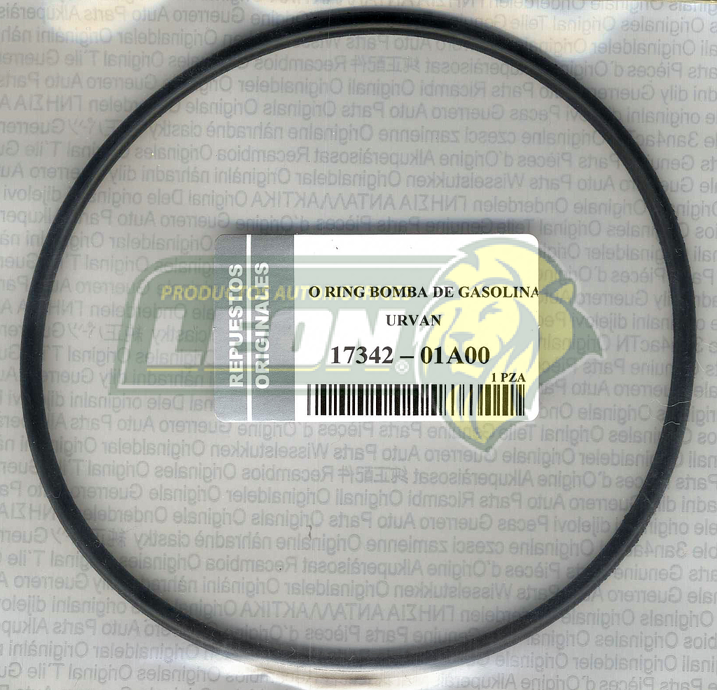 O-RING ó LIGA TANQUE DE GASOLINA NISSAN URVAN T/O GERMANY