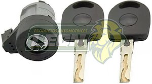 CILINDRO ARRANQUE VW A4, GOL, NEW BEETLE 98-11, CROSSFOX, POLO 03-14, LUPO, SAVEIRO, SPORTVAN T4, T5, UP, SEAT IBIZA 03-17, CORDOBA, AUDI A3 01-05, AUDI A4 01-05 c/LLAVES (CON ORIFICIO PARA CHIP) BRUCK