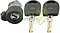 CILINDRO ARRANQUE VW A4, GOL, NEW BEETLE 98-11, CROSSFOX, POLO 03-14, LUPO, SAVEIRO, SPORTVAN T4, T5, UP, SEAT IBIZA 03-17, CORDOBA, AUDI A3 01-05, AUDI A4 01-05 c/LLAVES (CON ORIFICIO PARA CHIP) BRUCK