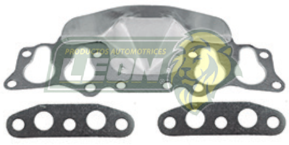 JUNTA MULTIPLE TOYOTA AUTOS Y CMTAS. 85-95 L4 2.4L SOHC “22R, 22RE, 22REC” (MULTIPLE ESCAPE, PUERTO DE “PERA”, CON DEFLECTOR)