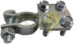 TERMINAL BATERIA ALUMINIO PLACA UNIVERSAL DE CUATRO TORNILLOS (PLACA DE ACERO) REFORZADA CALIBRE 10
