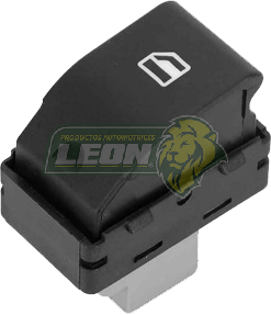 INTERRUPTOR ó SWITCH LEVANTAVIDRIO VW POLO 1.6L 03-07,  LUPO 1.6L 05-09, CROSSFOX 1.6L 06-17, POINTER 1.8L 98-10, GOL 1.6L 09-20 1.6L (COMANDO SENCILLO) DELANTERO (R) 4T.