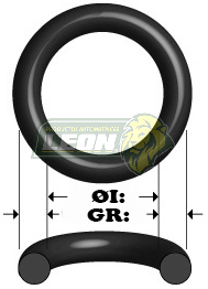 O-RING STD. GR: 1/8, ØI: 2” 3/4, ØE: 3”