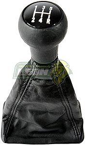 FUNDA DE PIEL CON PERILLA Y BASE CUADRADA PARA PALANCA VELOCIDADES DE POINTER SEDAN, PK-UP, STATION WAGON 98-99 G2, 5 Vel.