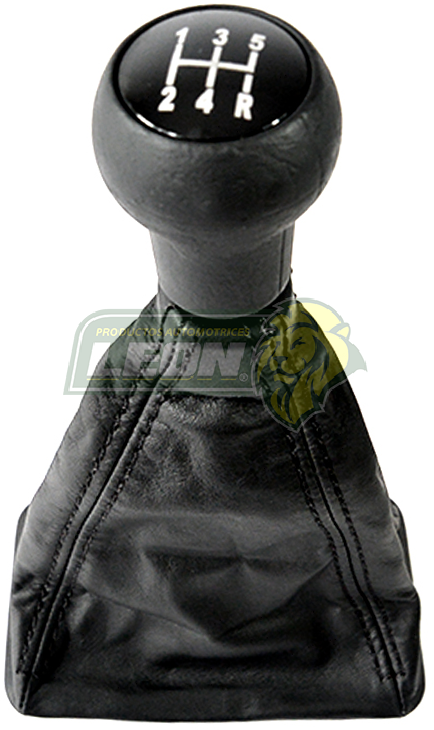 FUNDA DE PIEL CON PERILLA Y BASE CUADRADA PARA PALANCA VELOCIDADES DE POINTER SEDAN, PK-UP, STATION WAGON 98-99 G2, 5 Vel.