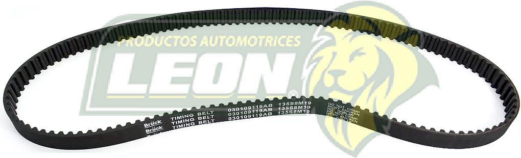 BANDA DENTADA DE TIEMPO DISTRIBUCION VW GOL, POLO 03-07, CROSSFOX, LUPO, SPORTVAN, SAVEIRO, SEAT IBIZA 03-15, CORDOBA 03-09 1.6L 135x19 (T1548) BRUCK