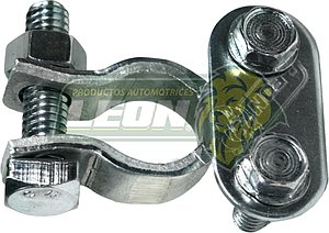 TERMINAL BATERIA ALUMINIO PLACA UNIVERSAL DE DOS TORNILLOS (PLACA DE ACERO) REFORZADA CALIBRE 10