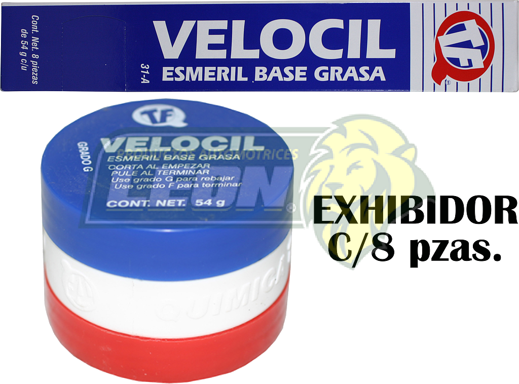 VELOCIL ESMERIL DOBLE GRADO LATA 54 g