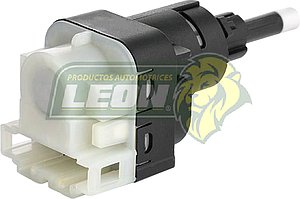 INTERRUPTOR P/BULBO FRENO STOP VW BORA 05-10 2.5FSI, GTI 05-09 2.0T, PASSAT B5 98-04 1.8T, 2.0L,  SPORTVAN 06-10 1.6L, SEAT LEON 07-13 1.4TSI, 1.8TSI, 2.0TSI (4 PINES) (COLOR NEGRO) 4T.