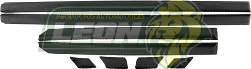 MOLDURA PUERTA VW JETTA A3 93-99 1.8, 2.0L, GOLF A3 93-99 1.8, 2.0L (CON GRAPAS, JGO. c/8 pz.)