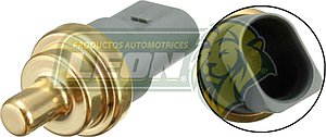 BULBO (SENSOR) TEMPERATURA VW GOLF A4 2.0L 99-07, JETTA A4 2.5L 11-18, GOL 1.6L 09-20, BEETLE 2.0L 99-11, BORA 2.5FSI 05-10, AMAROK 2.0TSI 10-20 (2 POLOS COLOR GRIS)