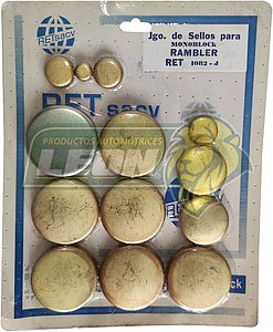 JUEGO SELLO MONOBLOCK RAMBLER 6C. M.192, 199, 232, 252, 258, 282, 332 LATON
