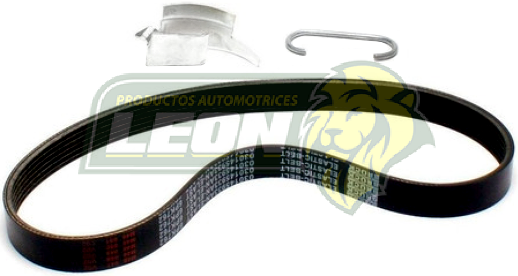 BANDA ALTERNADOR VW GOL 1.6L 09-20, CROSSFOX 1.7L 06-17 1.6L, (6PK725) S-A/A (CON ACCESORIO DE INSTALACION ELASTICA) EPDM (030145933AP-ELAST)