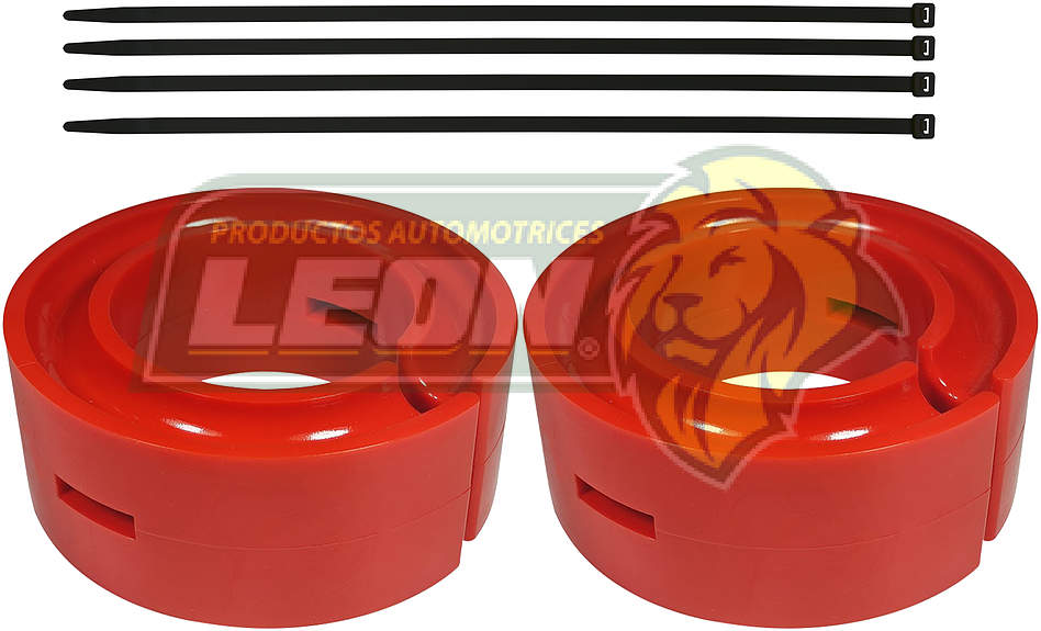 AUMENTO o ESTABILIZADOR DE RESORTE DE SUSPENSION Ø: 5” ALT.: 7/8 NARANJA (KIT)