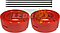 AUMENTO o ESTABILIZADOR DE RESORTE DE SUSPENSION Ø: 6.5” ALT.: 1” NARANJA (KIT)
