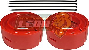 AUMENTO o ESTABILIZADOR DE RESORTE DE SUSPENSION Ø: 6.5” ALT.: 1” 1/2 NARANJA (KIT)