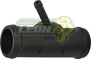 TOMA AGUA VW BEETLE 98-11 1.8T “CODO DE AGUA” (PLASTICO) (DOS SALIDAS GRUESAS DE 1” 1/4 (32 mm) Y UNA PIPETA DE 5/16 (8 mm) (TIPO APH/AWV) BRUCK