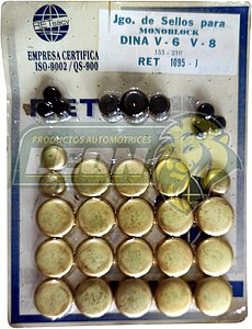 JUEGO SELLO MONOBLOCK CUMMINS 155 DINA V6 LATON