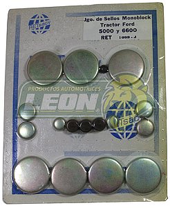 JUEGO SELLO MONOBLOCK FORD TRACTOR M.5000, 6600 FIERRO