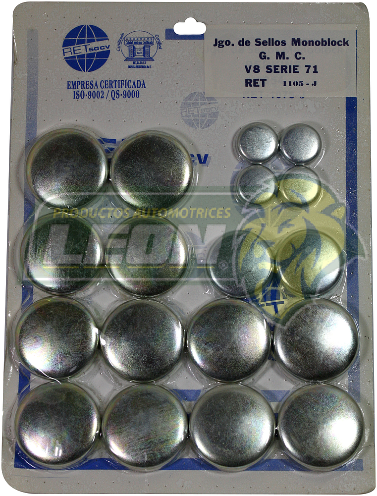 JUEGO SELLO MONOBLOCK G.M. G.M.C SERIE 71 V8 FIERRO