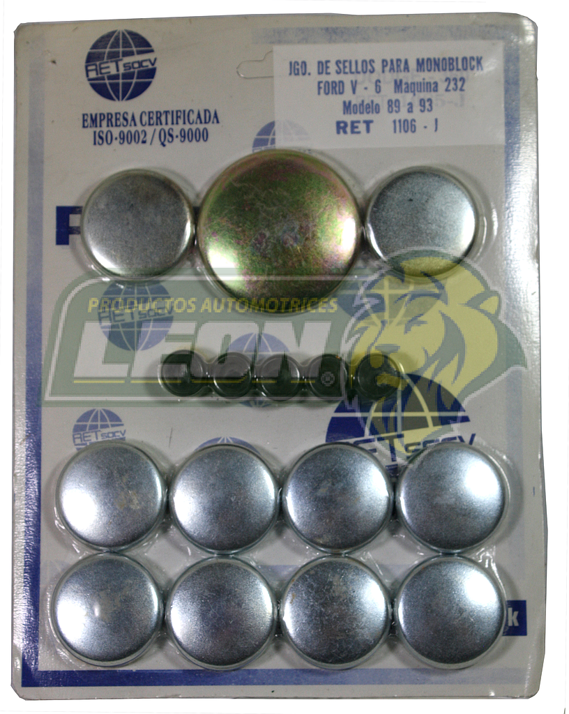 JUEGO SELLO MONOBLOCK FORD V6 M.232 FIERRO