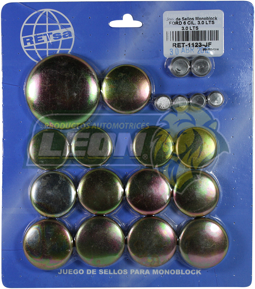 JUEGO SELLO MONOBLOCK FORD 6C. 3.0L, 183 GHIA FIERRO