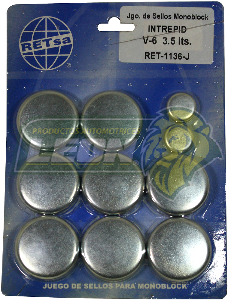 JUEGO SELLO MONOBLOCK DODGE INTREPID V6 3.5L FIERRO