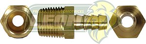 CONEXION COPLE PARA MANGUERA BAJA PRESION MANGUERA A TUBO MACHO ØI DE MANG.: 3/8 R. DE TUBO: 1/2