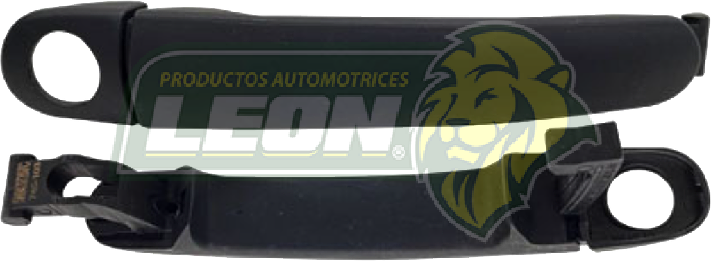 MANIJA PUERTA EXTERIOR VW VENTO 14-19 1.6L, JETTA A4 11-2018 2.5L, NEW BEETLE  11-19 2.0L, POLO 13-19 1.6L, TIGUAN 08-17 2.0 TSI, SEAT IBIZA 09-17 1.6L, TOLEDO 12-19 1.0 TSI (CON ORIFICIO PARA LLAVE DELANTERA) (PRIMER NEGRO) (L)