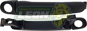 MANIJA PUERTA EXTERIOR VW VENTO 14-19 1.6L, JETTA A4 11-2018 2.5L, NEW BEETLE  11-19 2.0L, POLO 13-19 1.6L, TIGUAN 08-17 2.0 TSI, SEAT IBIZA 09-17 1.6L, TOLEDO 12-19 1.0 TSI (CON ORIFICIO PARA LLAVE DELANTERA) (PRIMER NEGRO) (L)