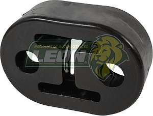 SOPORTE ESCAPE NISSAN TSURU I, II TRASERA GRUESA OVALADA “GALLETA” (6550) POLIURETANO NEGRO