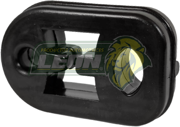 SOPORTE ESCAPE PEUGEOT 206 99-09, PARTNER 04-12 (6585) POLIURETANO NEGRO