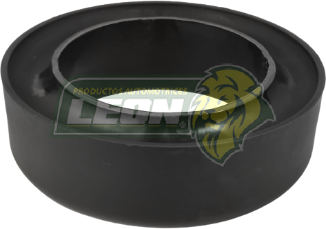 AUMENTO DE RESORTE P/AMORTIGUADOR UNIVERSAL CERRADO 1” 1/2 DE ALTURA (SIN HOYOS) POLIURETANO NEGRO