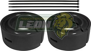 AUMENTO o ESTABILIZADOR DE RESORTE DE SUSPENSION Ø: 6.5” ALT.: 1” 1/2  POLIURETANO NEGRO (KIT)