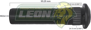 BIRLO RUEDA EXTRAPESADO SUSPENSION HENDRICKSON, EJES Y MAZAS HAYES LEMMERZ 22x1.50 mm 95.25 mm