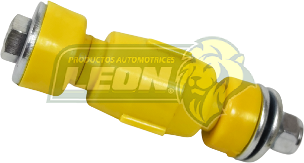 TORNILLO Ó BRAZO ESTABILIZADOR “CACAHUATE” NISSAN PLATINA 02-10, RENAULT CLIO 02-10 COMPLETO GOMAS POLIURETANO AMARILLO