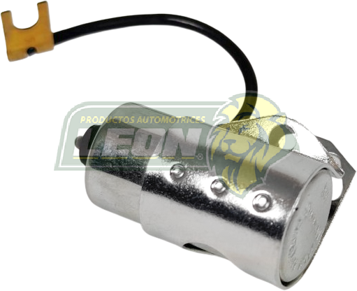 CONDENSADOR UNIVERSAL “CABLE LARGO” G.M. CAPRICE 6, 8C. 5.7L 80-82, MALIBU 4.8, 5.7L 80-81,  RENAULT 4C. R5 80-84,  R12 80-84, R18 80-86, V.A.M. RAMBLER 6C. 80-82 MOTORCRAFT