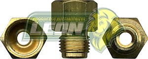 CONEXION (USA) TUERCA HIBROVAC R. EXT.: 7/16-24H. TUBO DE 1/4 ENTRA CONEX-034 R. INT.: 1/2-20H. TUBO DE 5/16 USA CONEX-041