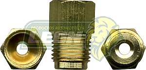 CONEXION (USA) TUERCA HIBROVAC R. EXT.: 7/16-24H. TUBO DE 1/4 ENTRA CONEX-034 R. INT.: 3/8-24H. TUBO DE 3/16 USA CONEX-033