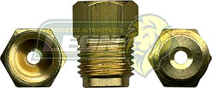 CONEXION (USA) TUERCA HIBROVAC R. EXT.: 1/2-20H. TUBO DE 5/16 ENTRA CONEX-041 R. INT.: 3/8-24H. TUBO DE 3/16 USA CONEX-033